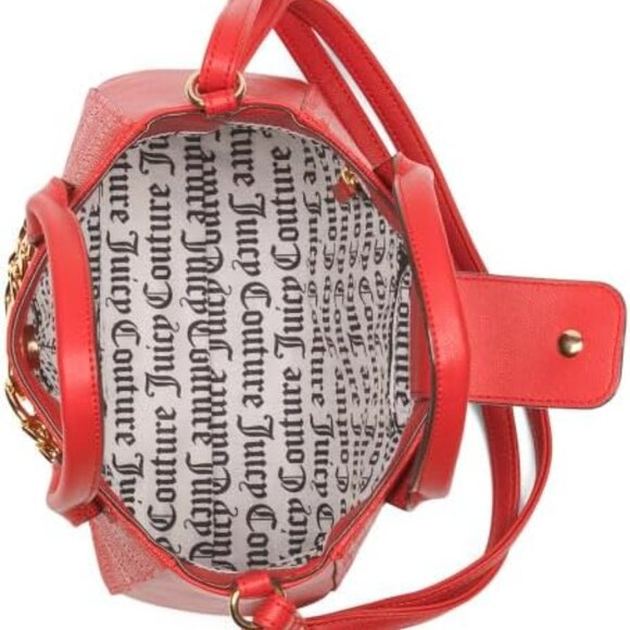 JUICY COUTURE Mommy & Me Mother Daughter Crossbody Satchel Set Red - Picture 3 of 8